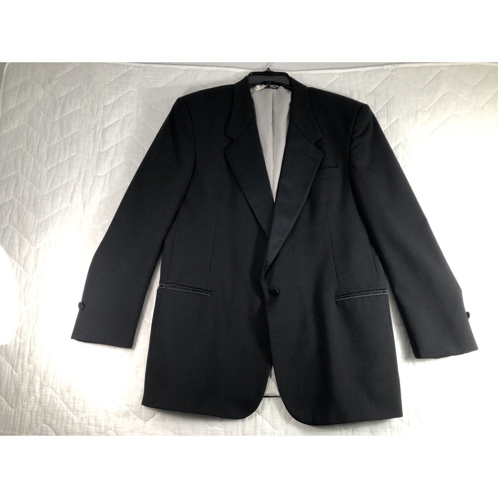 Robert Wagner Collection By Raffinati‎ Tuxedo Jacket Men's 44L Black Formal Suit